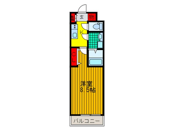 Ｍ´ｓ１３新之栄の物件間取画像